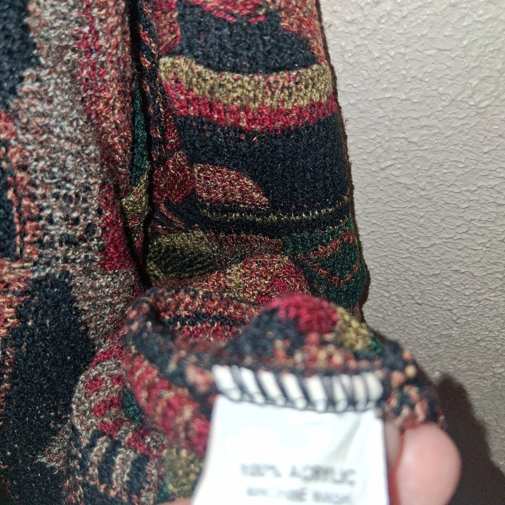 VTG Protege I Collection Sweater 3D Textured Knit Coogi Style Cosby Men’s XL - Picture 6 of 7